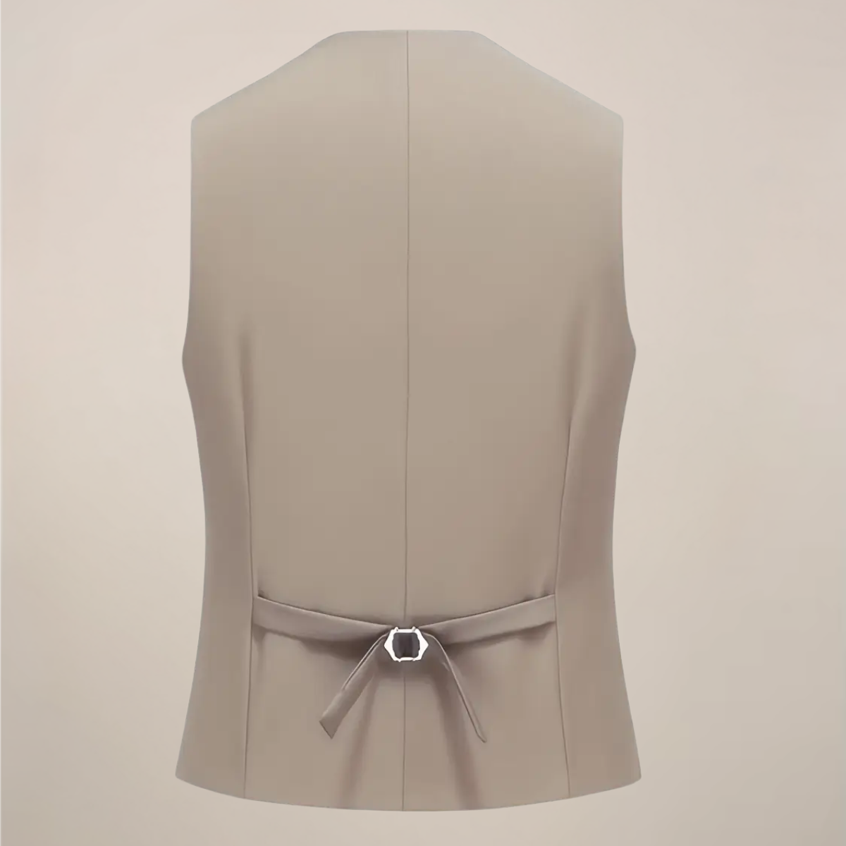 Men’s Khaki Three-Piece Suit – Slim Fit Tuxedo for Weddings and Formal Occasions