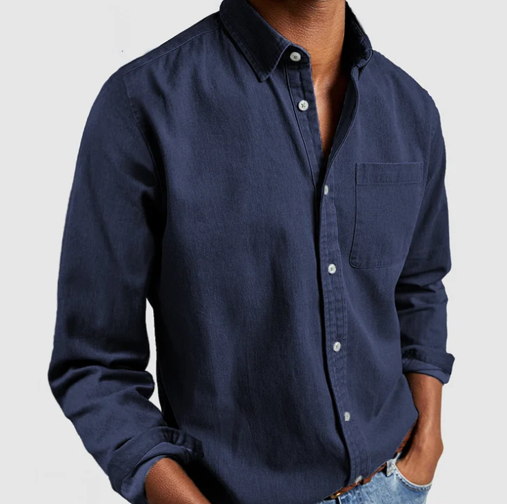Men’s Long Sleeve Shirt – Classic Button-Down
