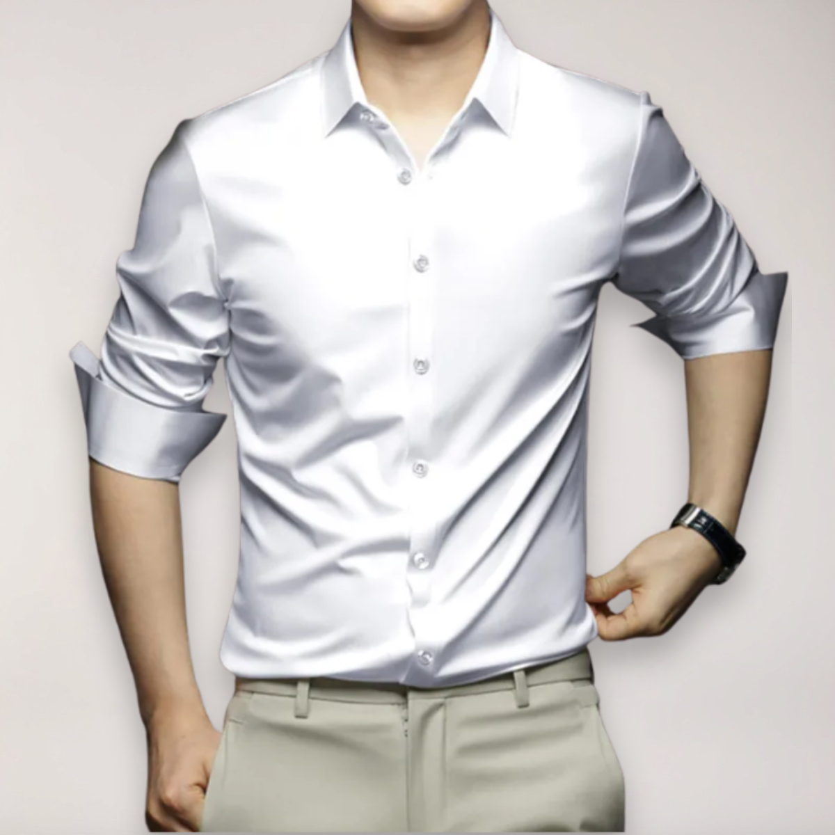 Men’s Long Sleeve Shirt – Classic Button-Up for Smart and Casual Looks