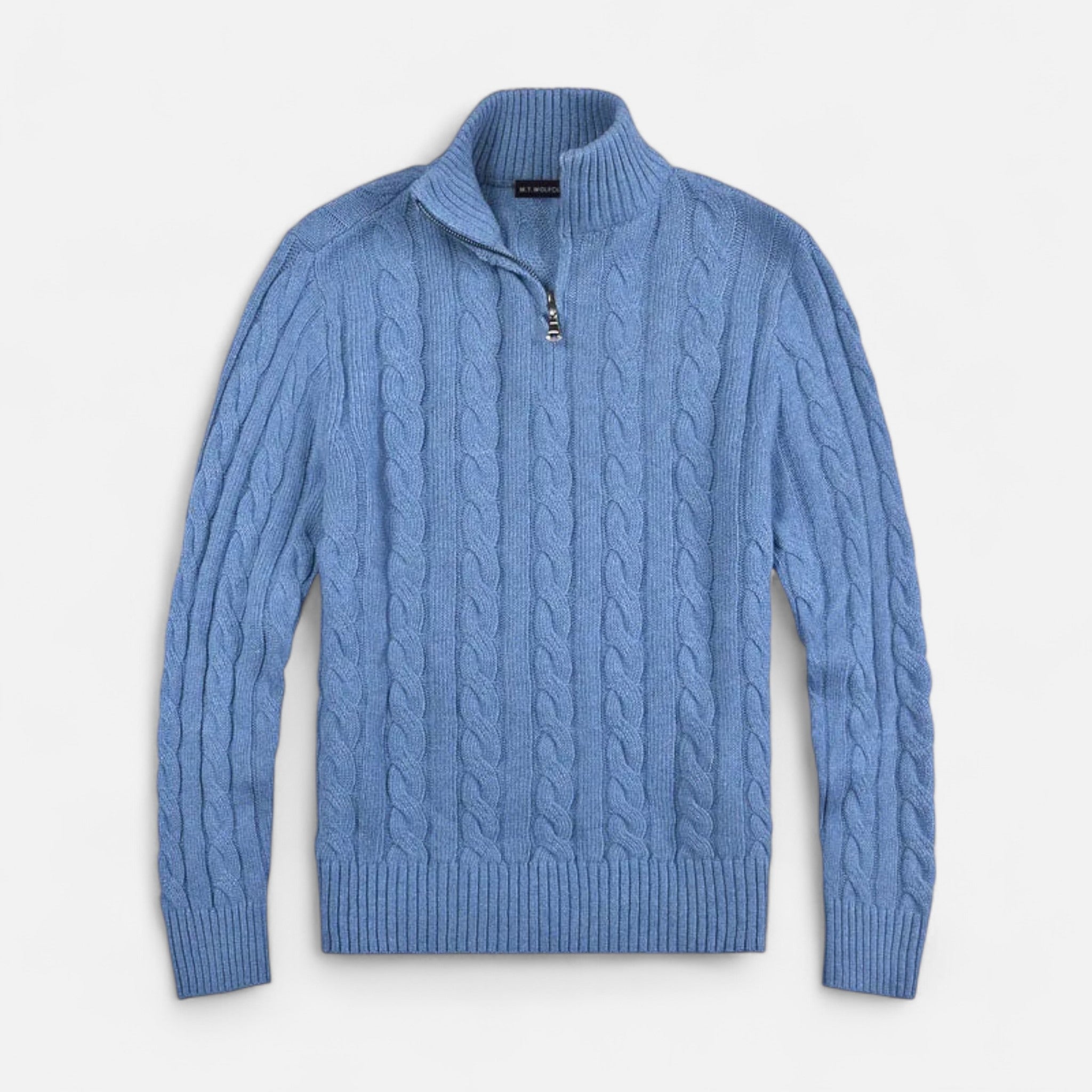 Men’s Open-Front Sweater with Subtle Stitch Detailing – Modern Layering Piece