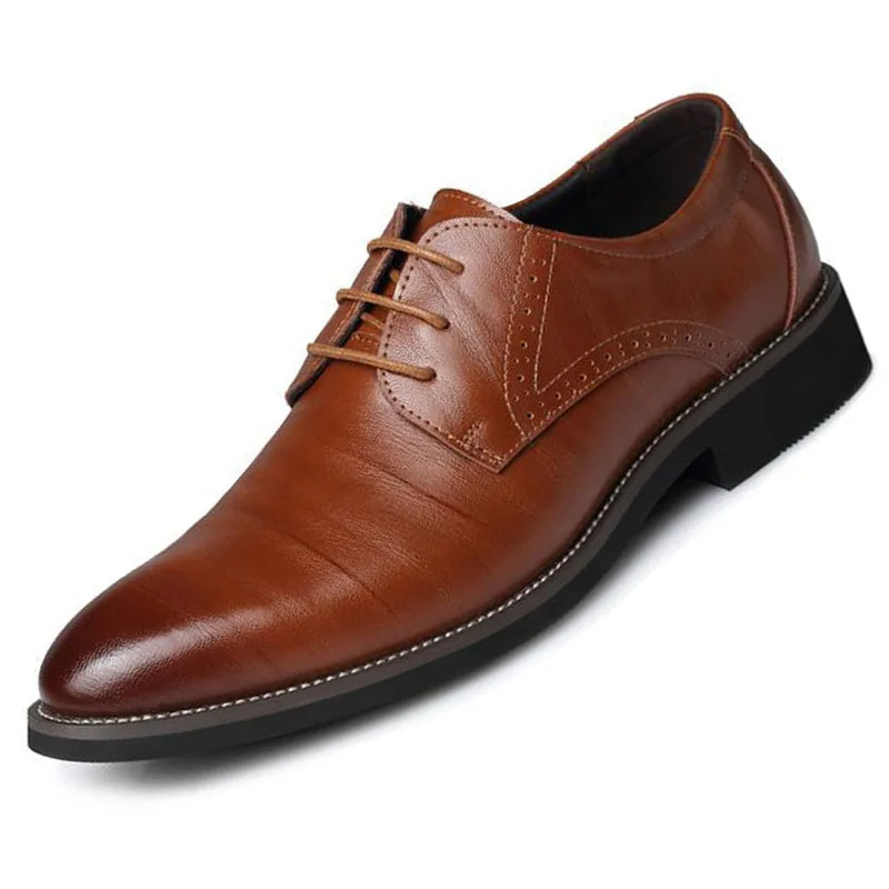 Men’s Polished Derby Shoes – Formal Lace-Up Foot Wear