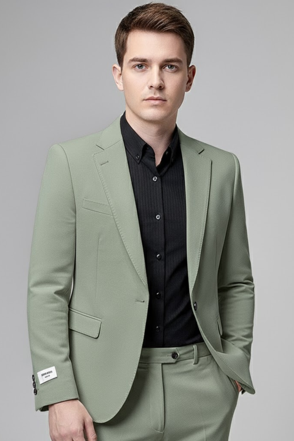 Men’s Slim Fit Business Suit – Modern Korean Style for Smart & Casual Occasions