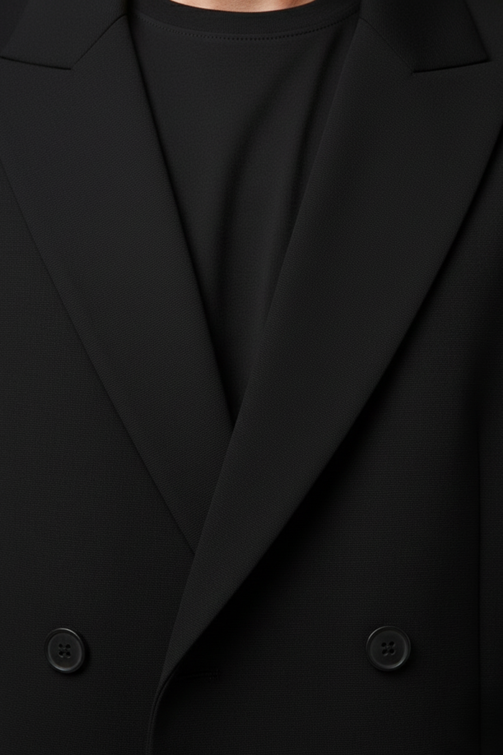Men’s Slim Fit Two-Piece Suit – Double-Breasted Blazer with Peak Lapels and Tailored Trousers for Smart Occasions