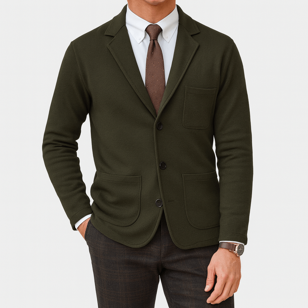 Men’s Tailored Blazer – Classic Single-Breasted Design