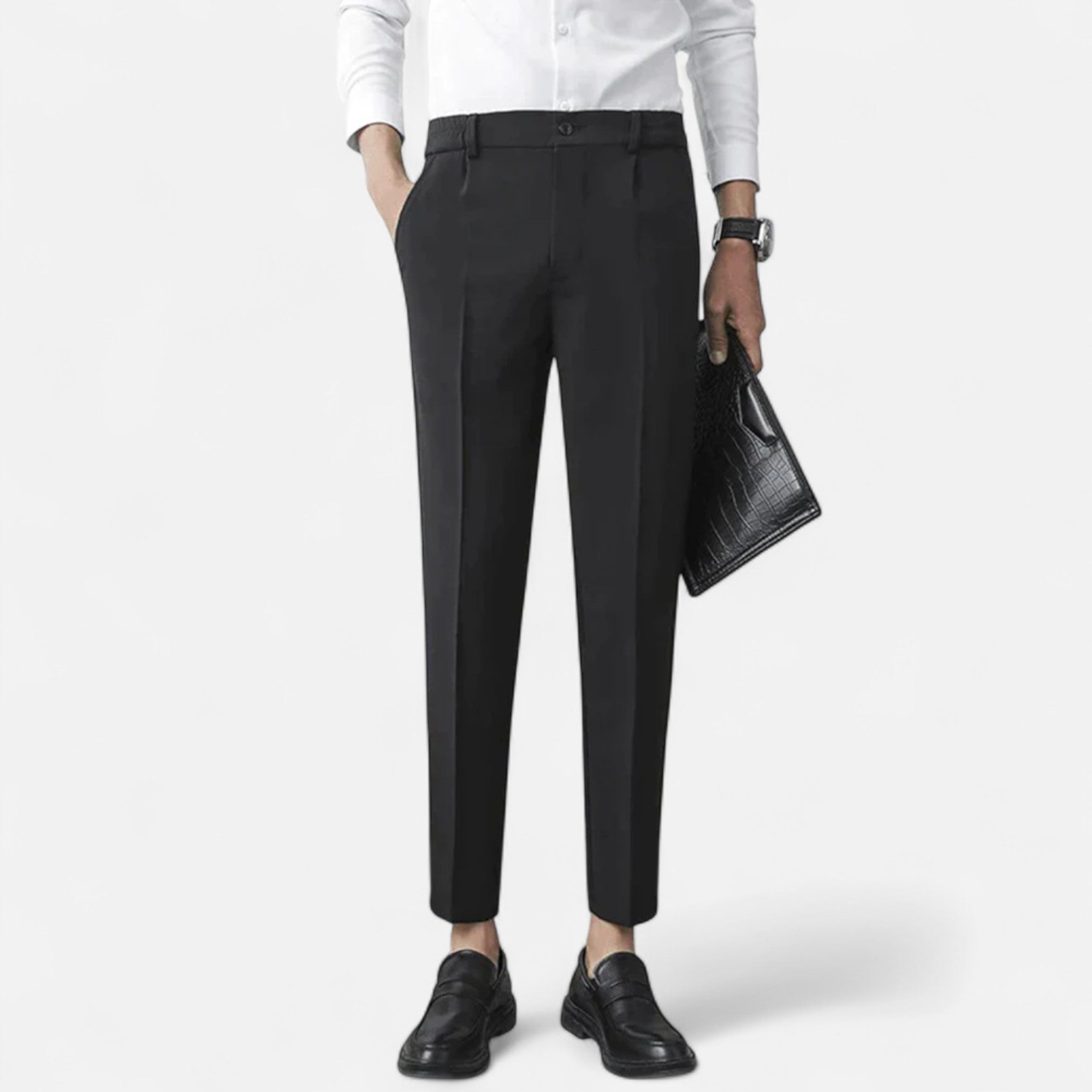 Men’s Tailored Trousers – Slim Fit – Smart Casual – Stretch Design