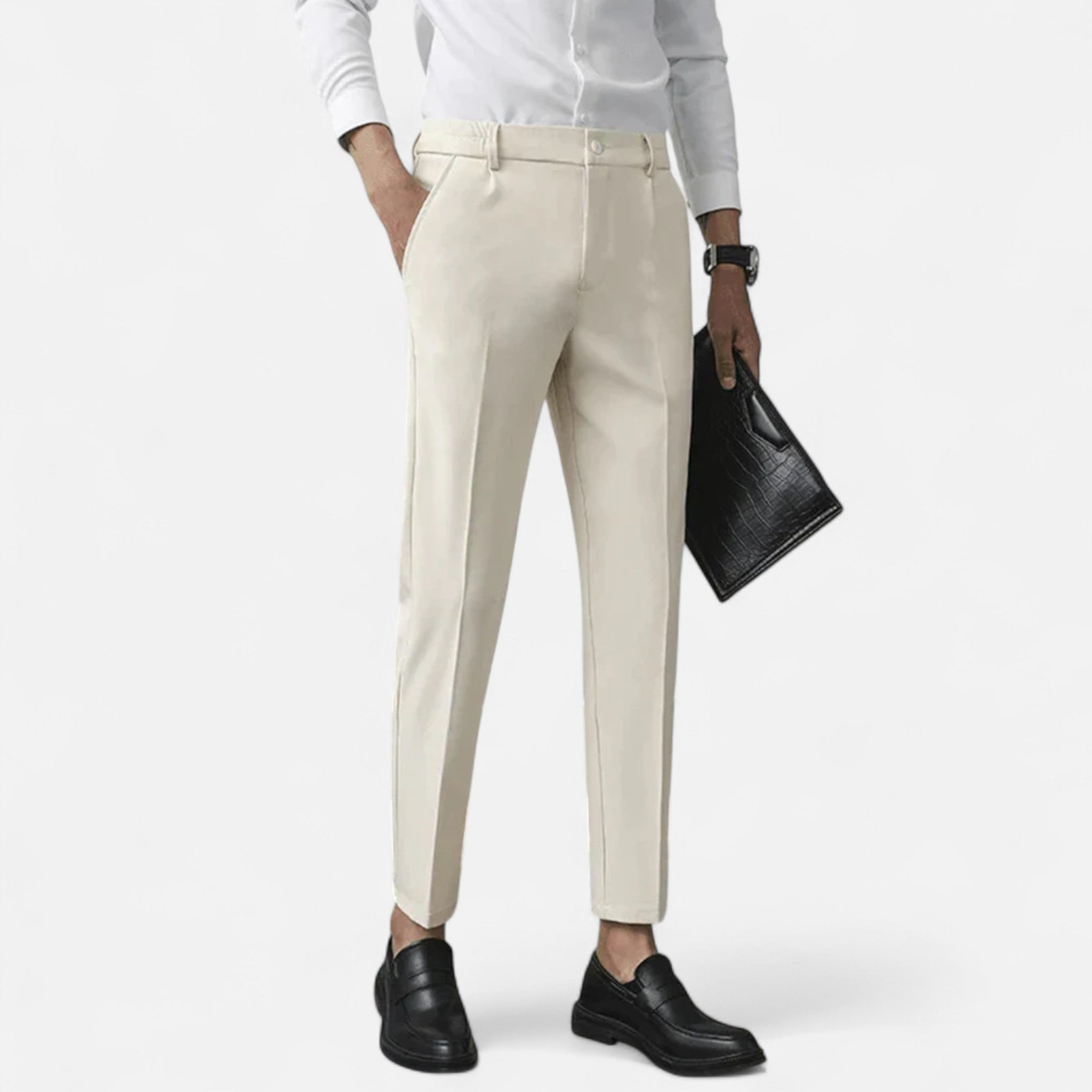 Men’s Tailored Trousers – Slim Fit – Smart Casual – Stretch Design