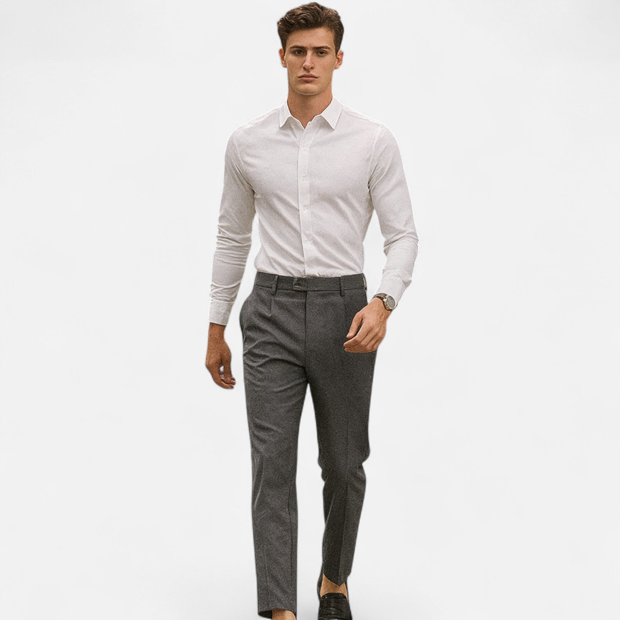Men’s Tailored Trousers – Slim Fit – Smart Casual – Stretch Design