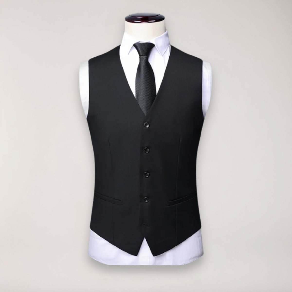Men’s Three-Piece Formal Suit – Tailored Fit Blazer, Waistcoat, and Trousers