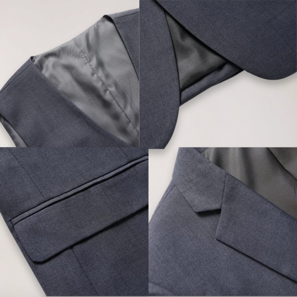 Men’s Two-Piece Formal Suit – Tailored Fit Blazer and Trousers