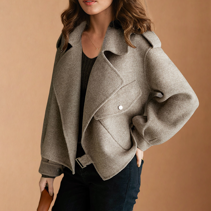 Lydia Women's Wool Jacket – Relaxed Fit, Modern Style & Soft Breathable Comfort