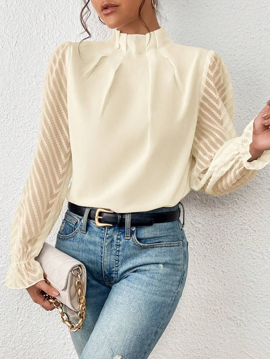 Blouse Femme Sophie – Elegant Printed Top, Breathable & Versatile for Work and Leisure