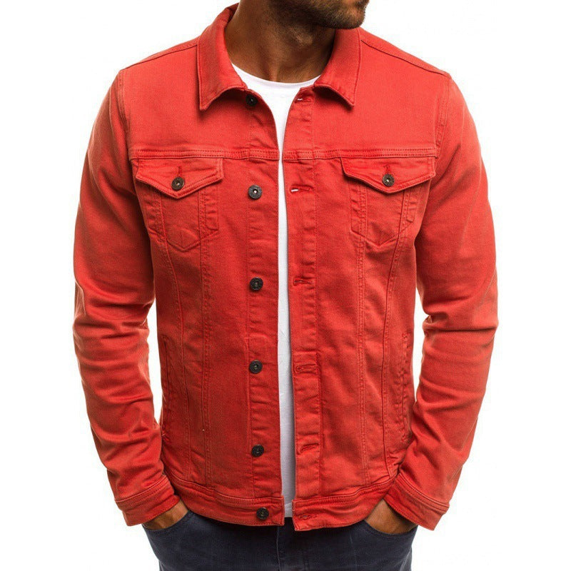 Ethan Jean Jacket Men – Classic Modern in High-Quality Denim with Pockets