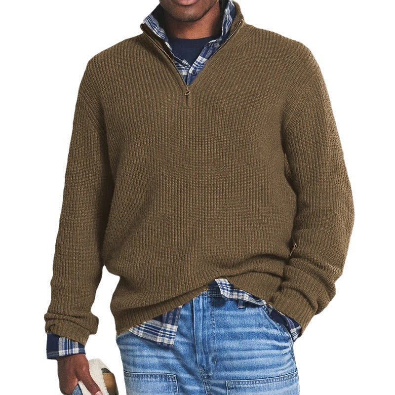 Jérôme Men's Cotton Pullover – Comfortable & Elegant Zip-Up Sweatshirt for Everyday Use