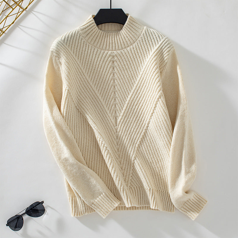 Margaret Pull Woman – Soft Knit with Elegant & Comfortable Half Turtleneck Autumn/Winter