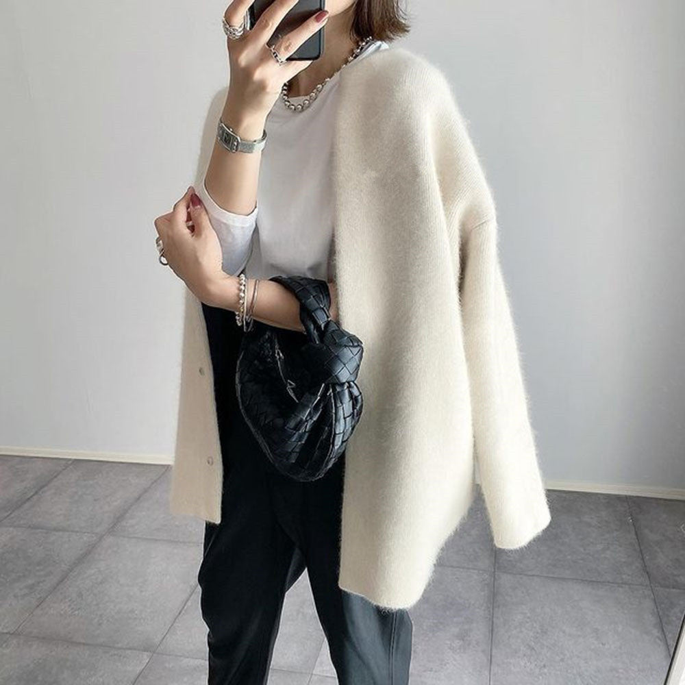 Lillian Long Knit Vest for Women – Soft Open Front Layering for Fall and Winter