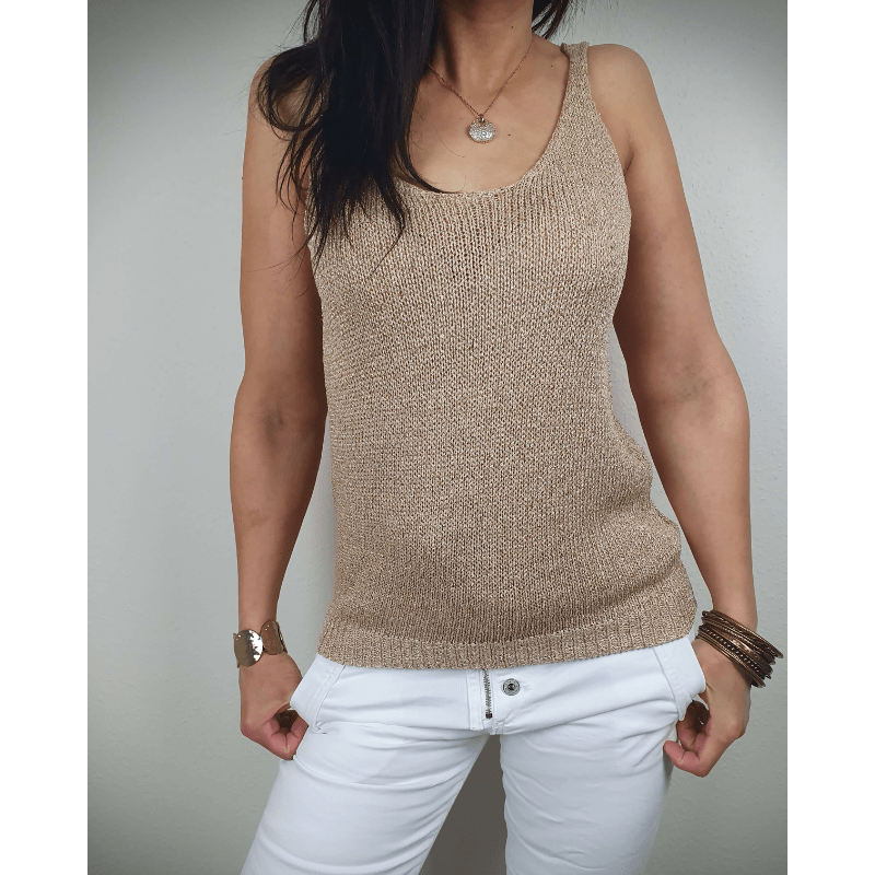 Polina Sleeveless Top Women – Soft Breathable Knit & Elegant Flattering Cut