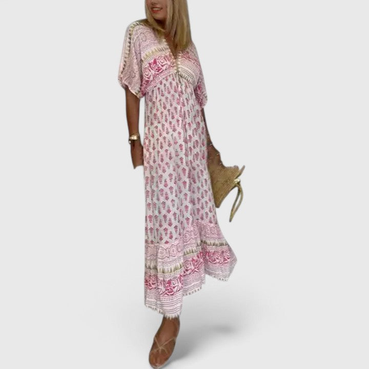 Boho Summer Maxi Dress – All-Day Comfort