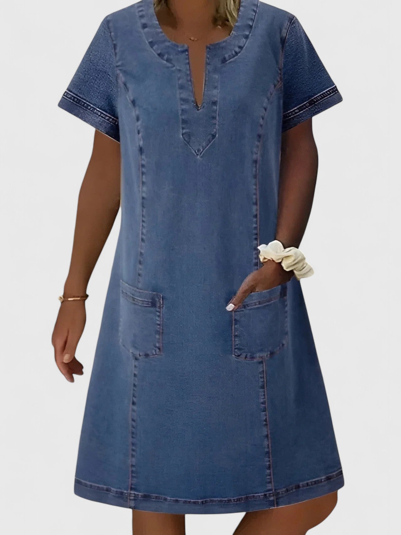 Denim Dress – Breathable Fabric & Soft Touch Fabric