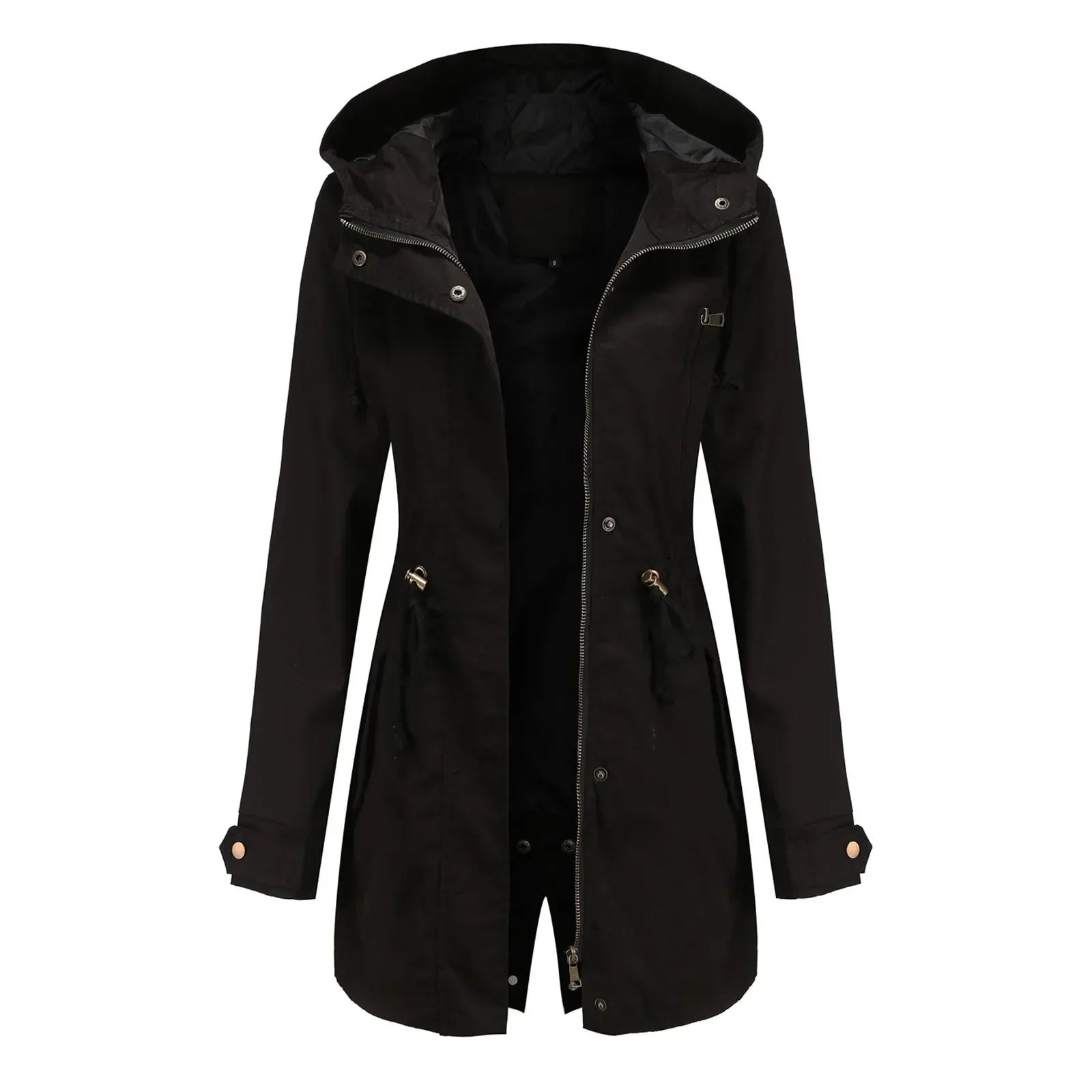 Stella Parka Long Woman – Integrated Hood, Warm Insulation & Zipper Closure