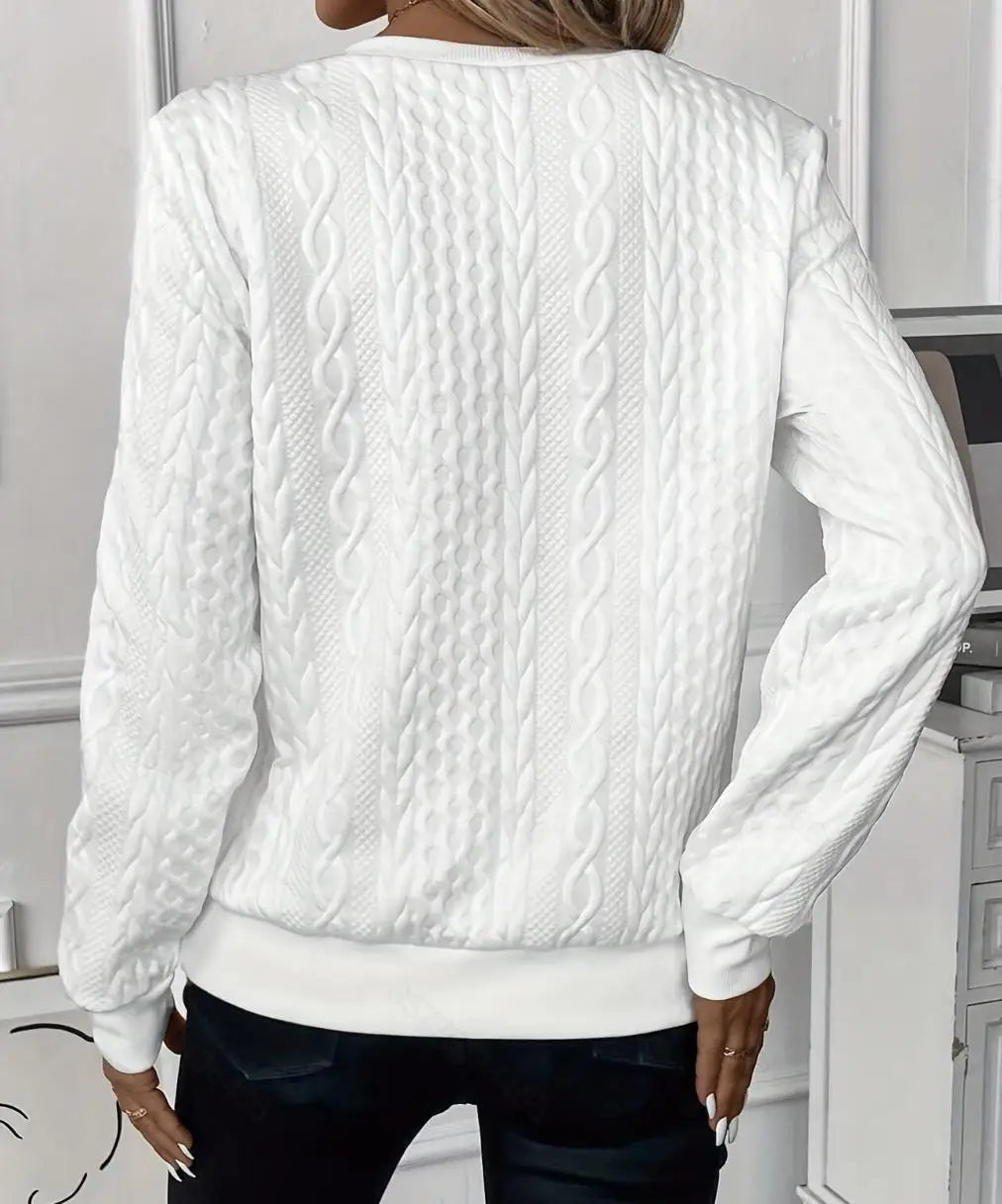 Margaux Sweat Woman Winter – Comfortable Knitted Zip-up Sweater with Elegant Design