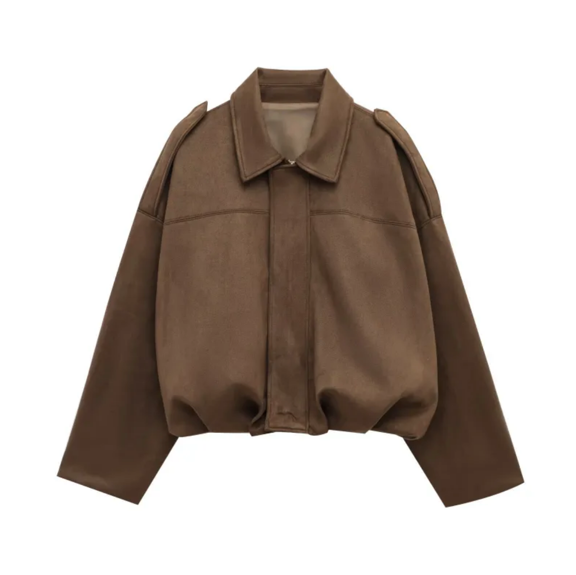 Isla Veste Femme en Daim – Elegant Oversize Jacket with Modern Cut & Soft Comfort