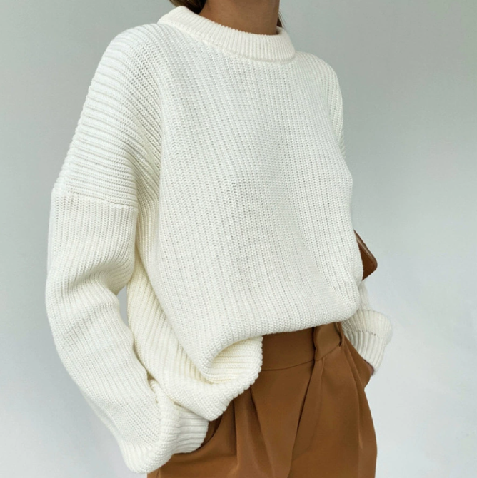 Heidi Sweater Woman – Oversize Sweater in Soft Chic & Comfortable Knit for Mid-Season