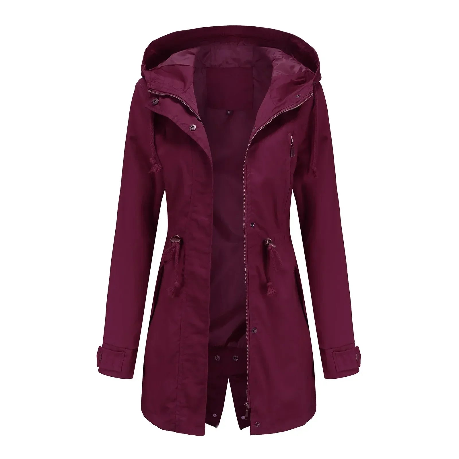 Stella Parka Long Woman – Integrated Hood, Warm Insulation & Zipper Closure