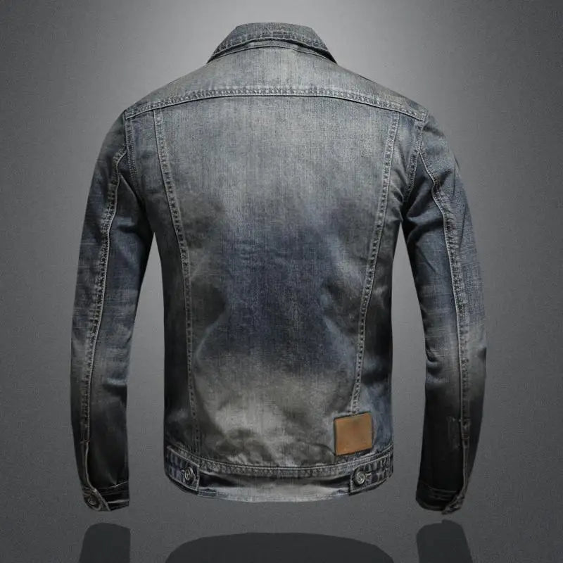 Men's Zayn Jacket in Retro Denim – Classic Cut with Long Sleeves in Vintage Style