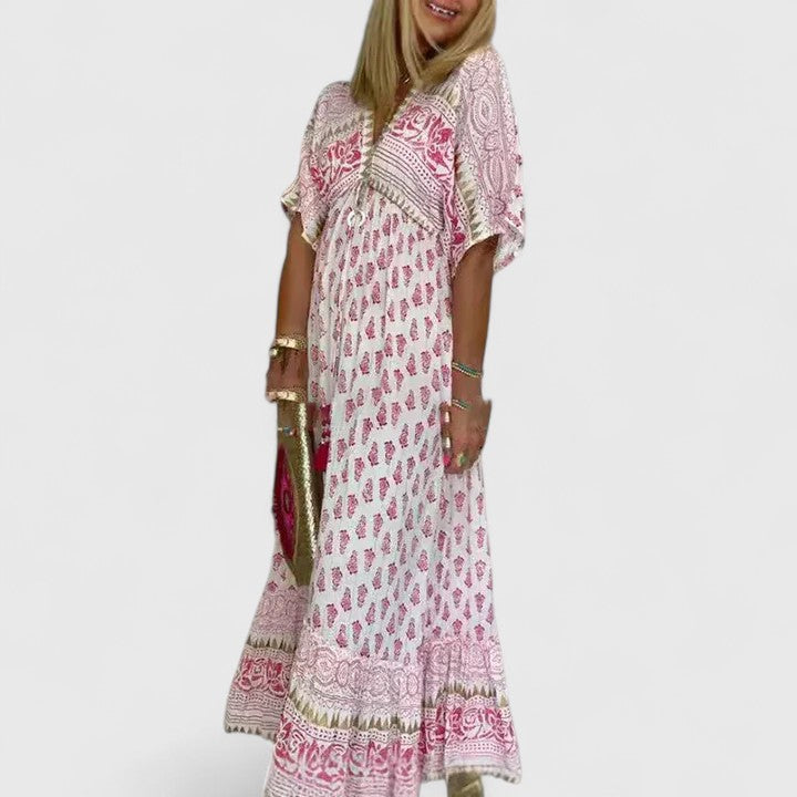 Boho Summer Maxi Dress – All-Day Comfort