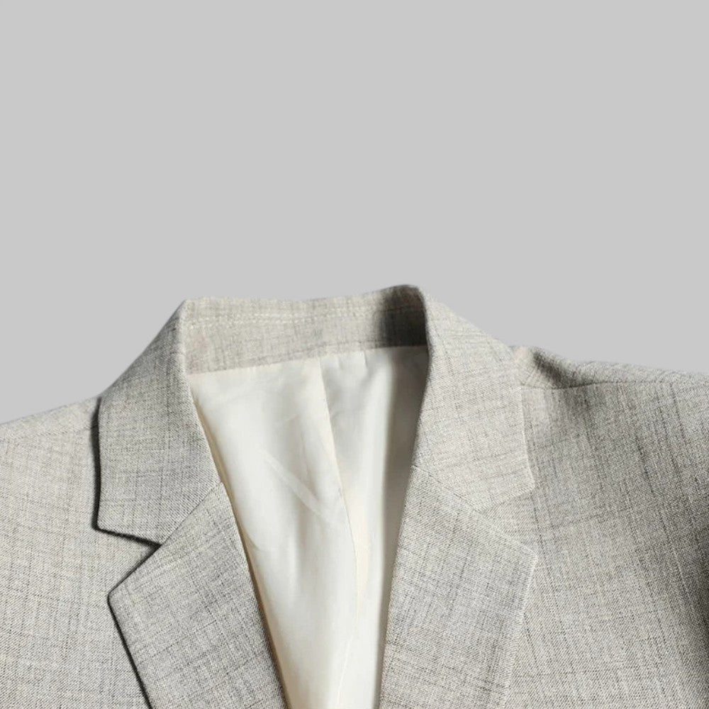 Two-Button Business Casual Single Breasted Men's Blazer