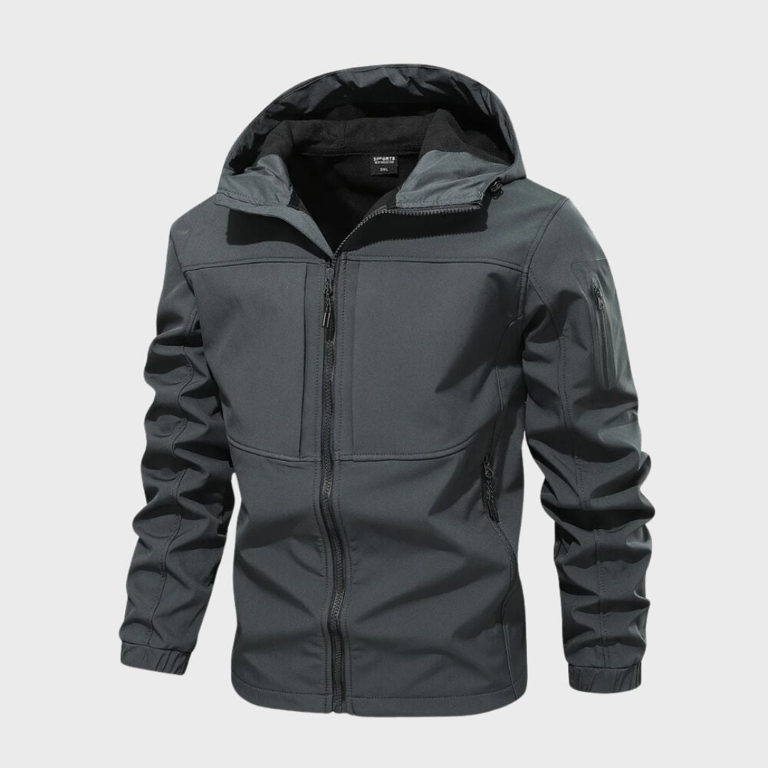 Magnus Veste Softshell Homme – Waterproof Breathable with Hood & Zipped Pockets