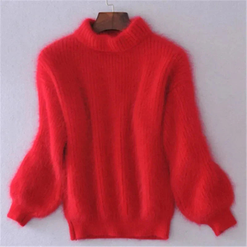 Taylor Pull Woman – Soft Fluffy Sweatshirt in Light Blue, Warmth & Casual Winter Style