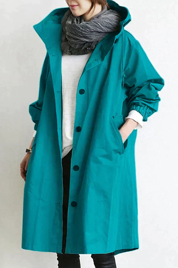 Elizabeth Raincoat for Women – Urban Waterproof with Oversize Breathable Hood