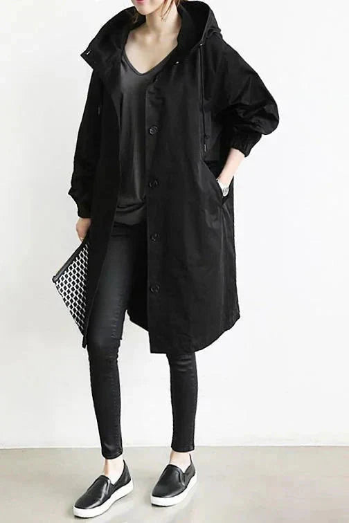 Elizabeth Raincoat for Women – Urban Waterproof with Oversize Breathable Hood
