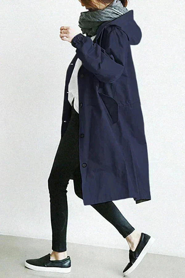 Elizabeth Raincoat for Women – Urban Waterproof with Oversize Breathable Hood