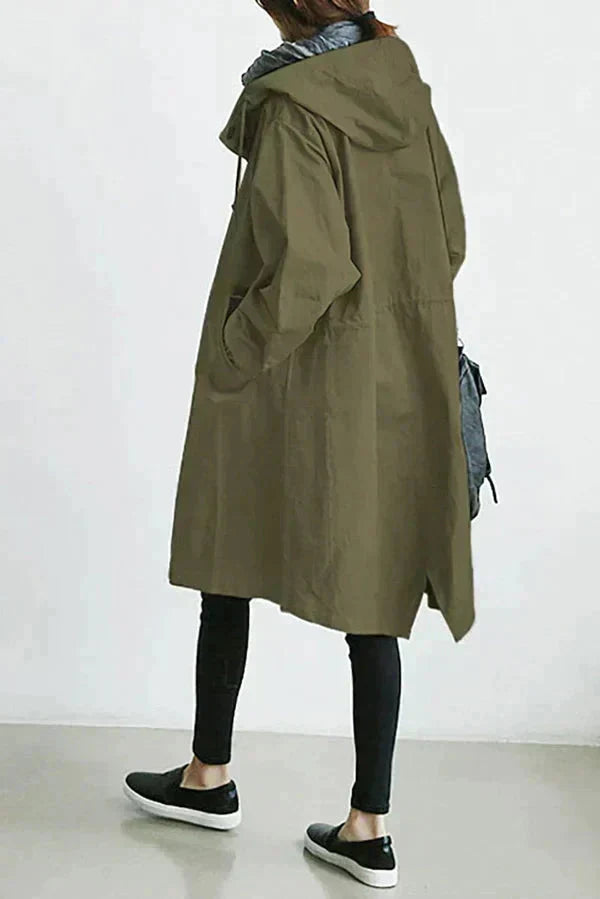 Elizabeth Raincoat for Women – Urban Waterproof with Oversize Breathable Hood