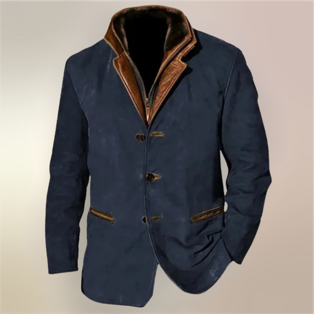 Aaron Jacket Vintage Men – Classic Elegant Jacket Retro Style & Modern Comfort