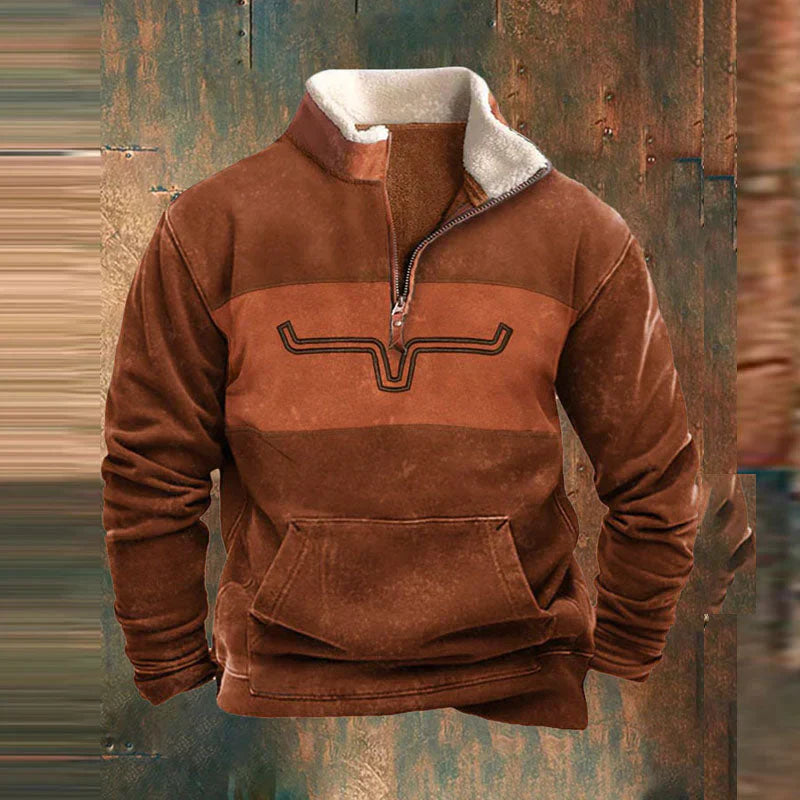 Ethan Pull Homme – Modern Zip-Up Sweater in Soft & Comfortable Cotton with Chic Style