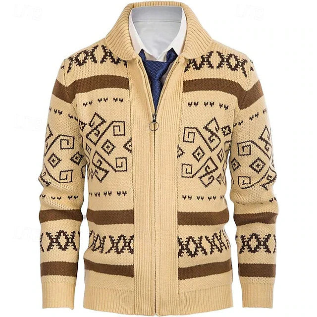 Men's Wool Zip Vest – Warm Knit, Elegant Cut & Classic Collar