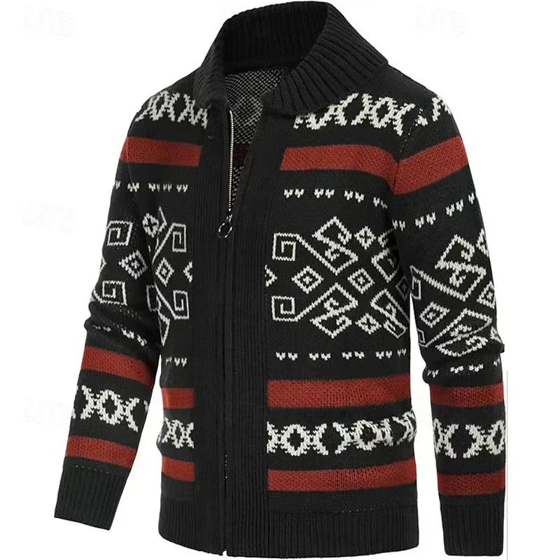 Men's Wool Zip Vest – Warm Knit, Elegant Cut & Classic Collar