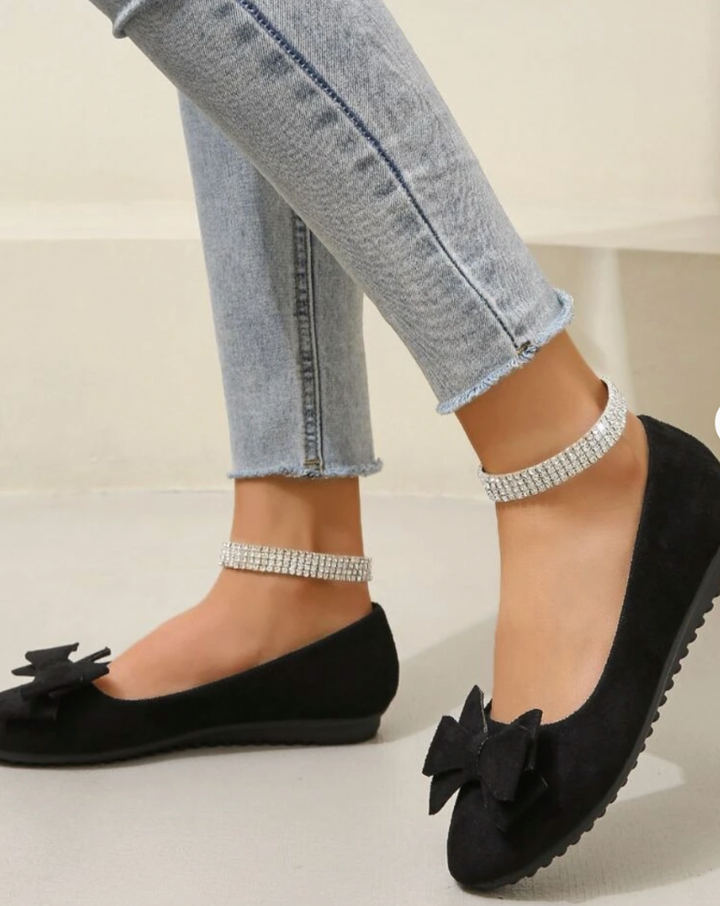 Women’s Comfort Flats – Supportive Bow Detail Shoes for Everyday Elegance