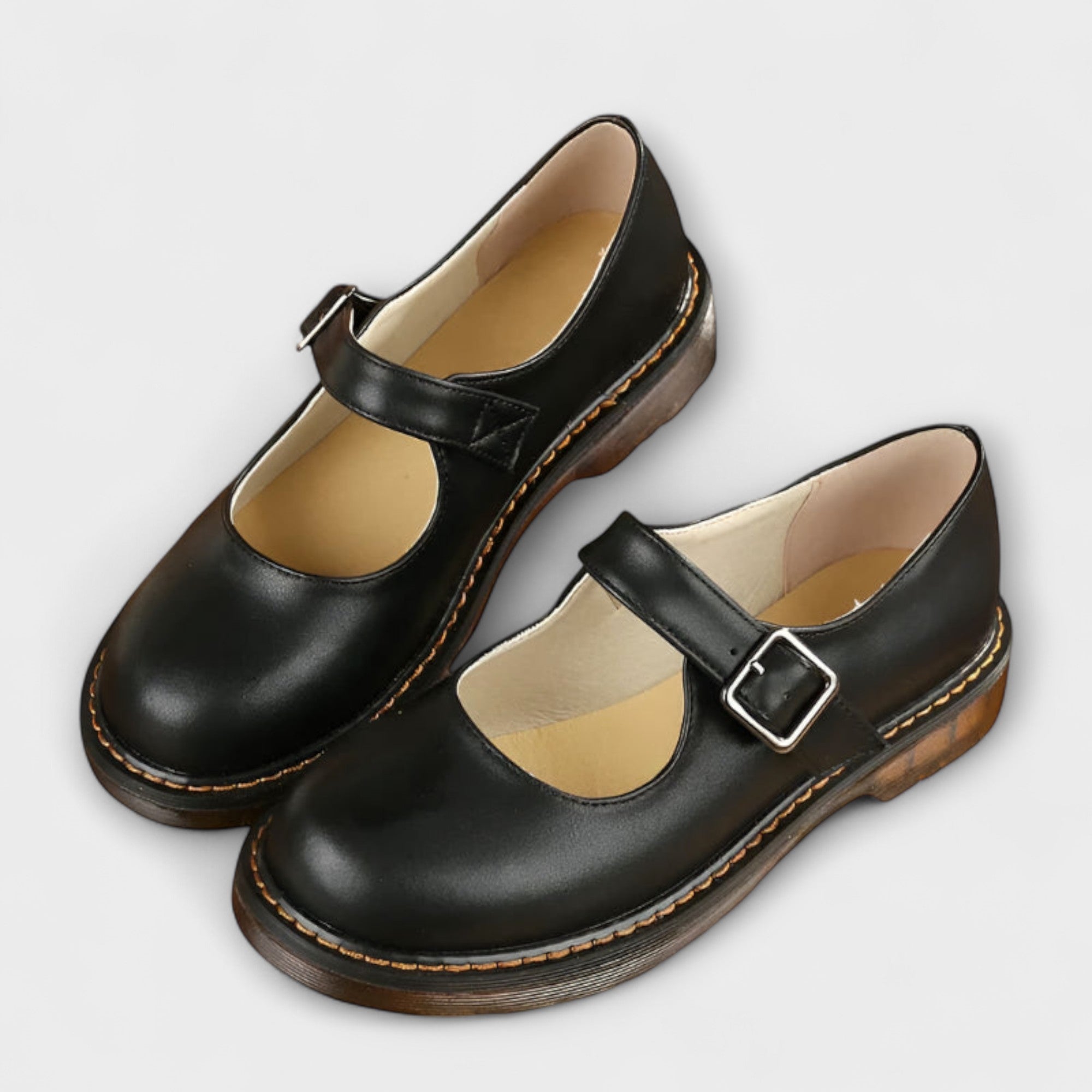 Women’s Classic Mary Jane Shoes – Buckle Strap Flats