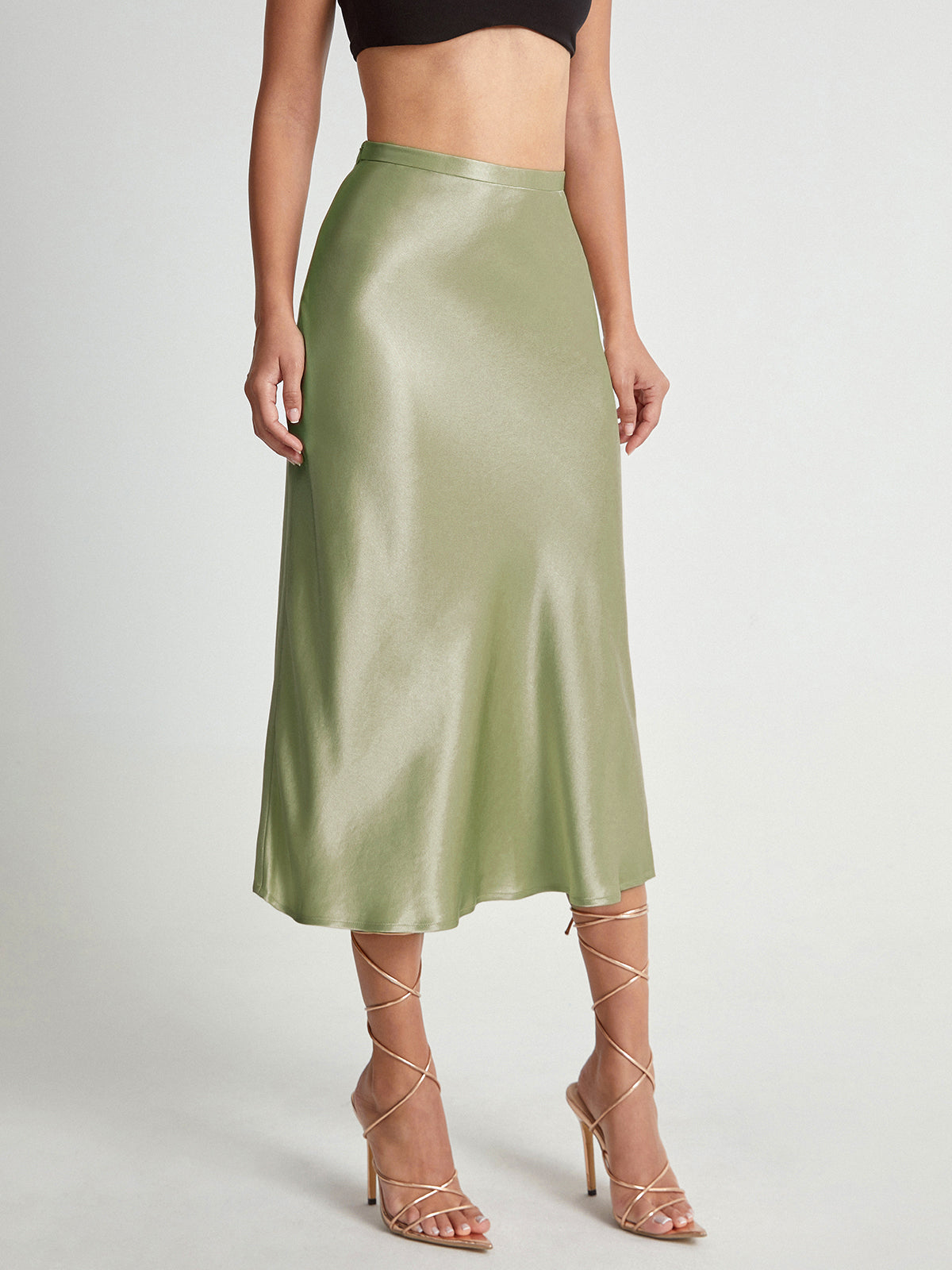 Women’s High Waist Midi Skirt – Elegant Summer Staple