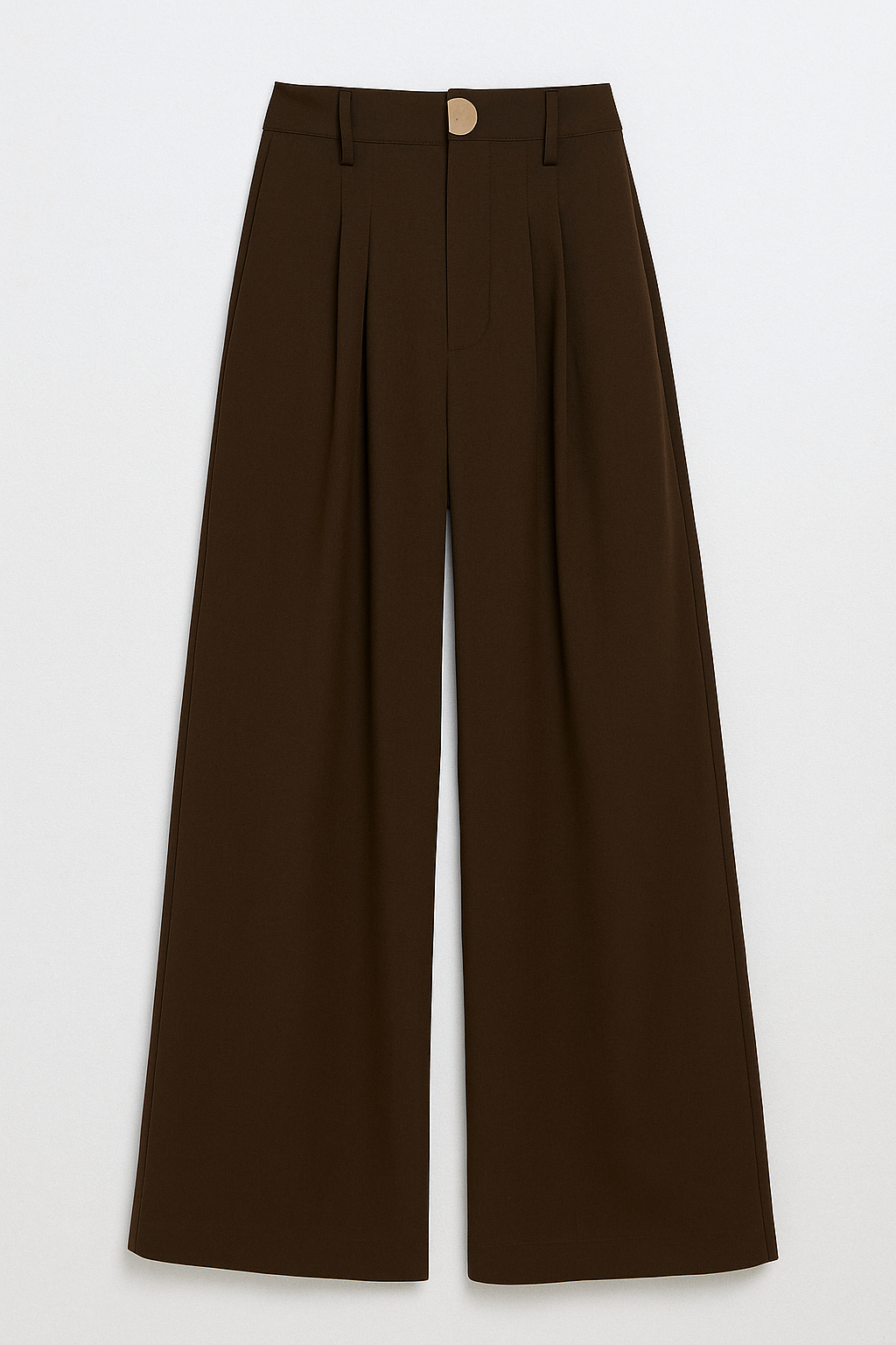 Women’s High-Waisted Wide-Leg Trousers – Elegant Pleated Design for Smart and Modern Styling