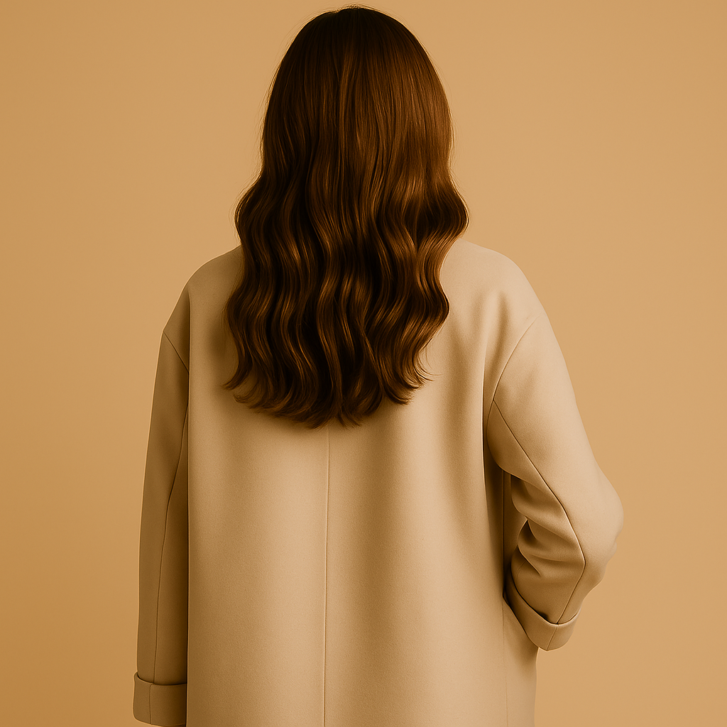 Women’s Long Double-Breasted Coat – Relaxed Tailored Fit with Warm Lining