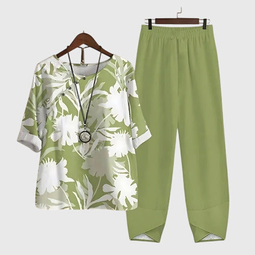 Relaxed Fit Comfortable Two Piece Set – Breathable Fabric & Flattering Silhouette