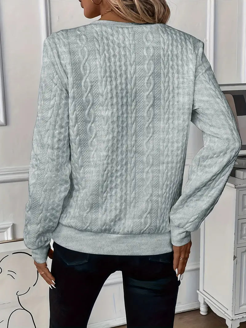 Amora Women's Pullover in Soft Knit – Daily Comfort & Casual Elegance