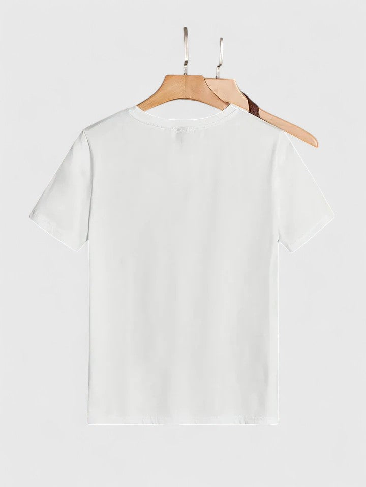Denim Short Sleeve Comfortable Short Sleeve T-Shirt – Flattering Silhouette & All-Day Comfort