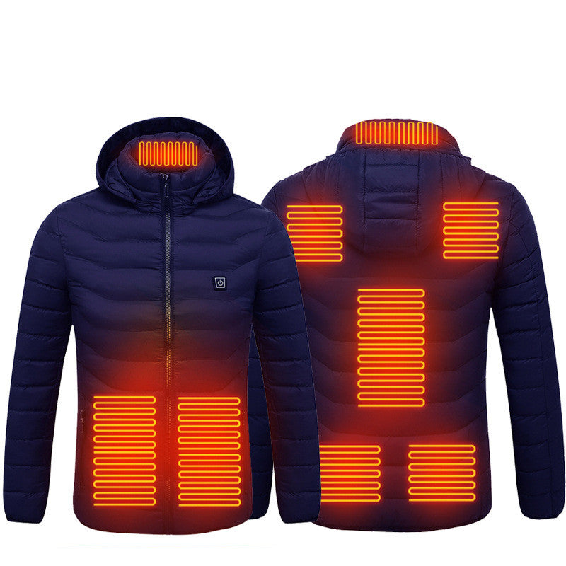 Axel Men's Winter Heated Jacket – Waterproof Softshell with Hood & Built-in Heating