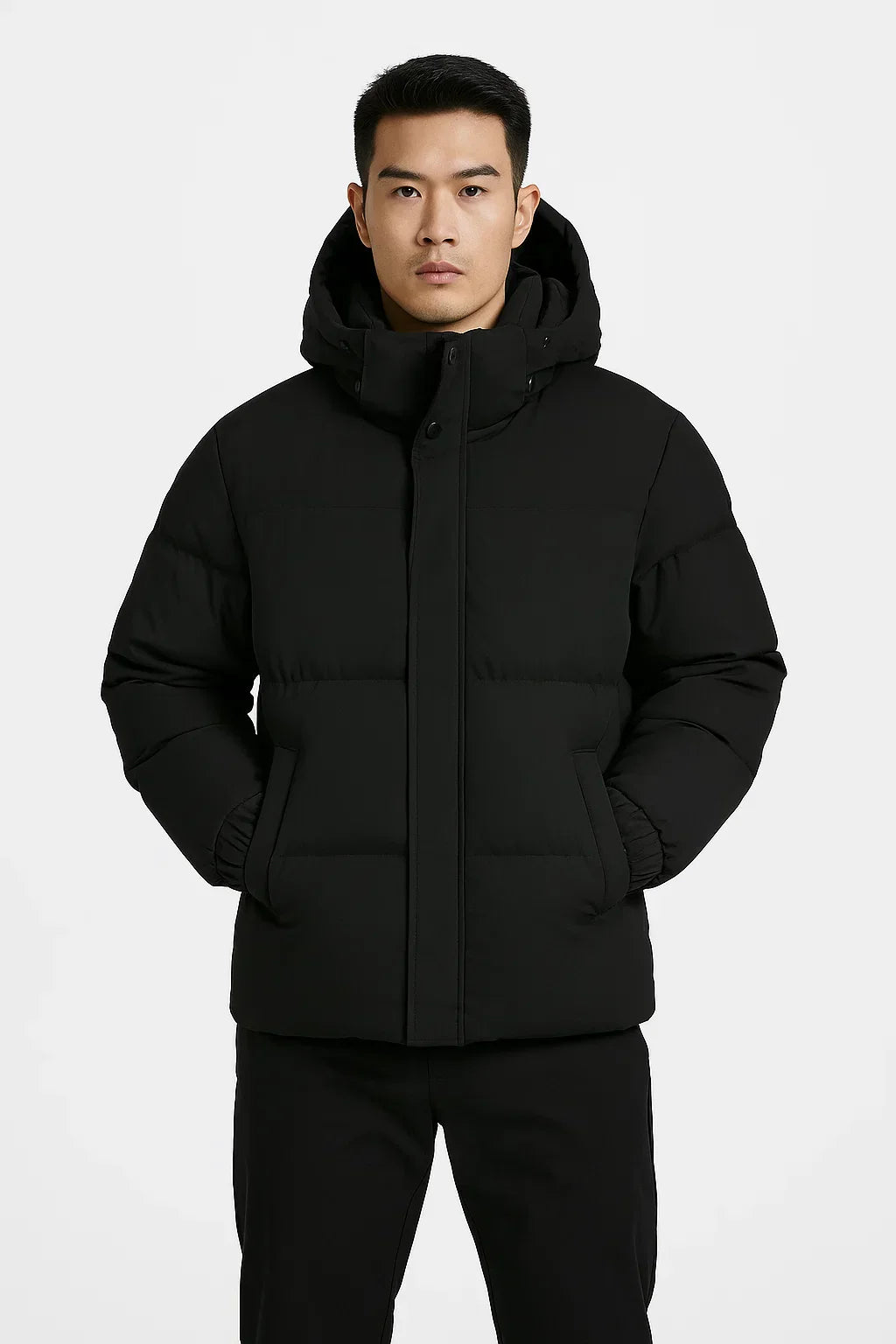 Zavier Men's Quilted Jacket with Hood – Lightweight, Water-Repellent, and Warm Puffer Jacket